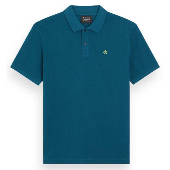 SCOTCH & SODA Essential Organic Cotton Pique Polo short sleeve polo