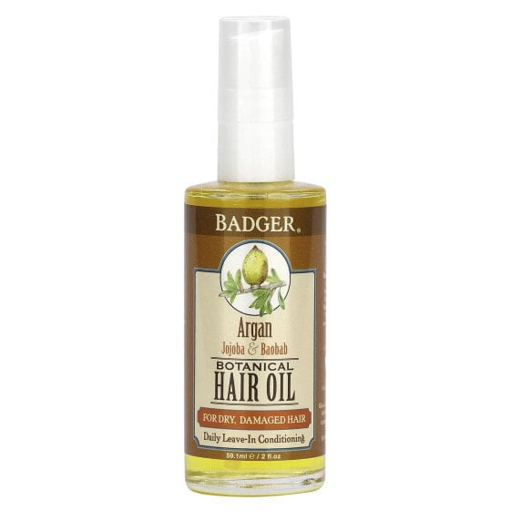 Botanical Hair Oil, Argan, Jojoba & Baobab, 2 fl oz (59.1 ml)