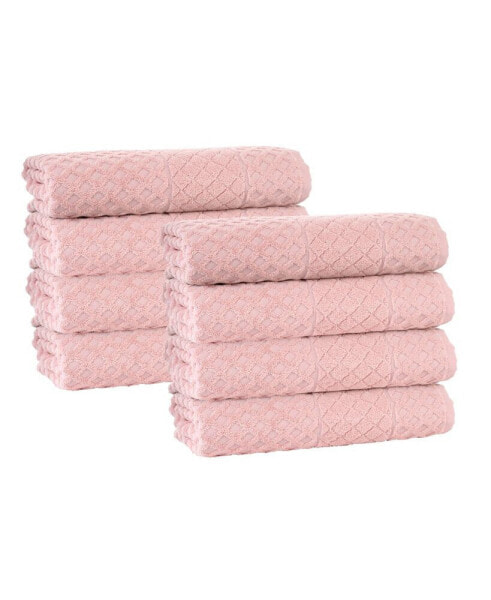 Glossy Turkish Cotton 8-Pc. Hand Towel Set