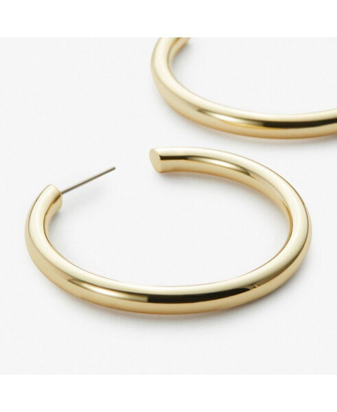 Hoop Earrings - Tia Medium Gold