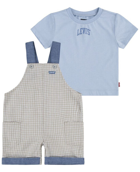 Пижама Levi's Baby Gingham Shortall.