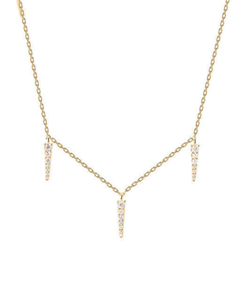 Stylový pozlacený náhrdelník ze stříbra Peak Supreme Essentials CO01-477-U