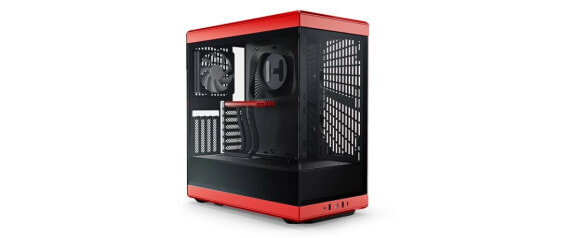 HYTE Y40 Midi Tower Tempered Glass - schwarz/rot - Mini tower - ATX