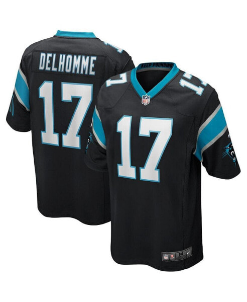 Men's Jake Delhomme Black Carolina Panthers Game Retired Player Jersey