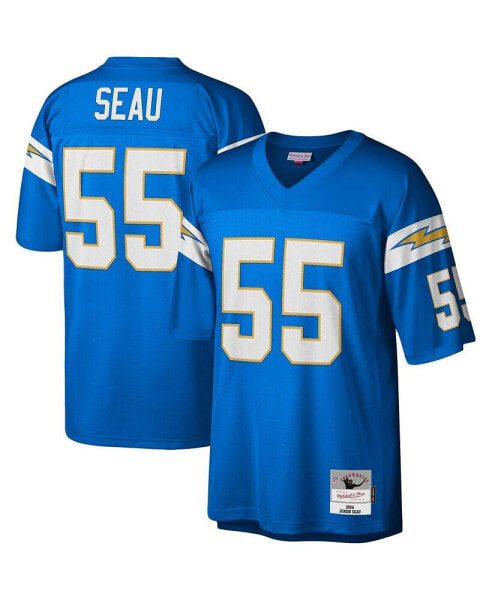 Men's Junior Seau Powder Blue Los Angeles Chargers Big and Tall 2002 Retired Player Replica Jersey