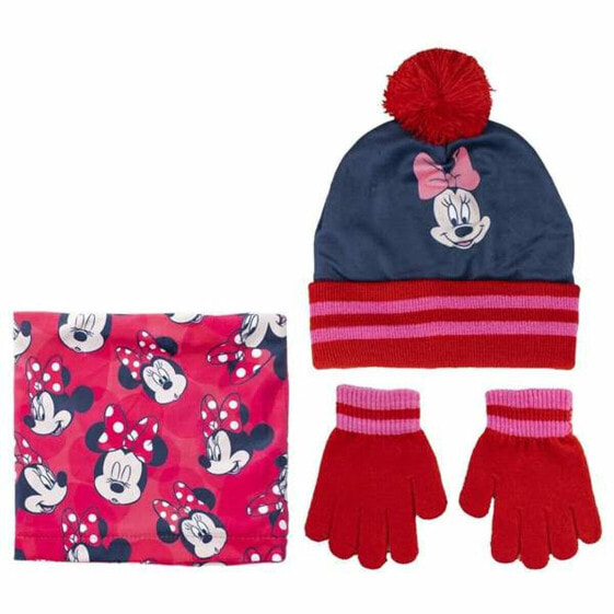 Hat, Gloves and Neck Warmer Minnie Mouse 3 Pieces