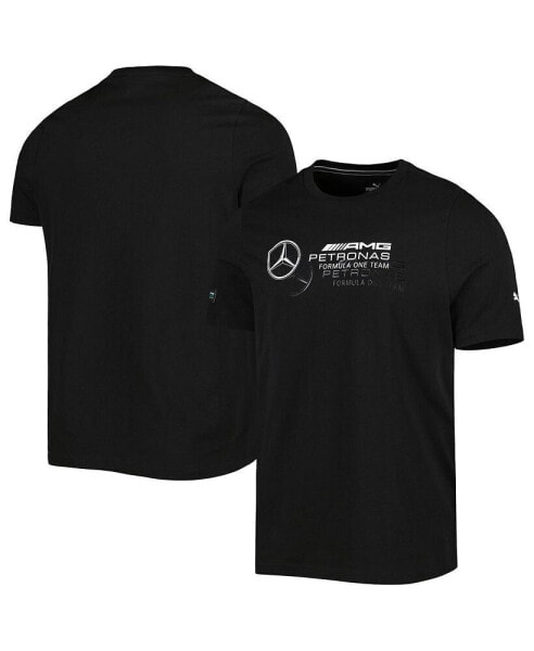 Men's Black Mercedes-AMG Petronas F1 Team 2023 Logo T-shirt