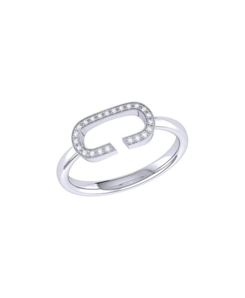 Celia C Design Sterling Silver Diamond Women Ring