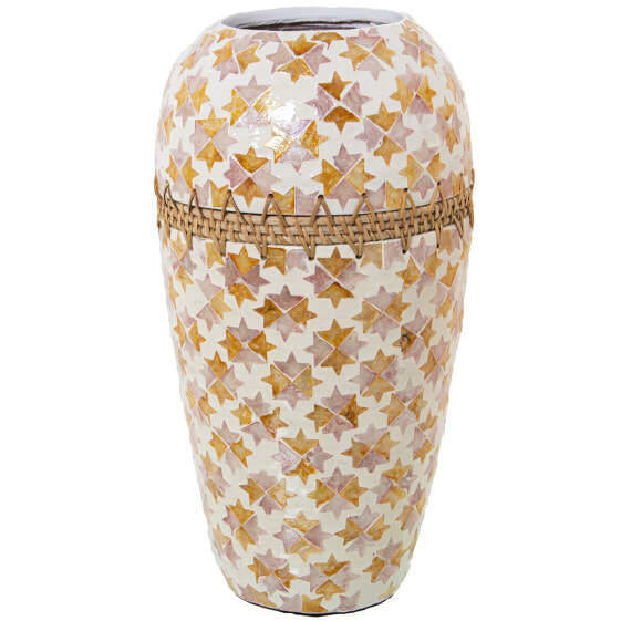 Vase Alexandra House Living Mother of pearl 22 x 22 x 41 cm