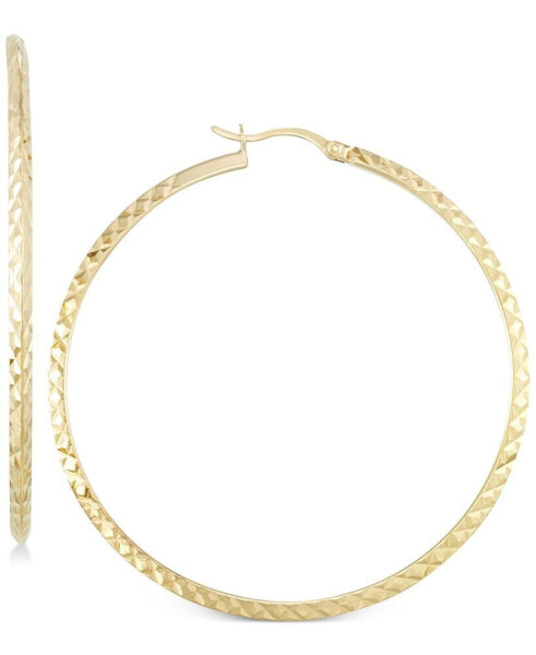 Серьги Macy's Twisted Hoop  Gold/Silver