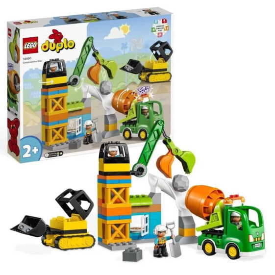 Конструктор LEGO Duplo Construction Site with Construction Vehicles.