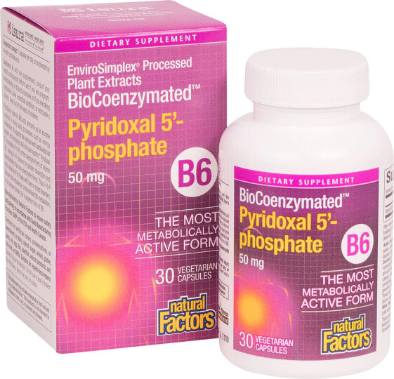 BioCoenzymated, B6, Pyridoxal 5'-Phosphate, 50 mg, 30 Vegetarian Capsules
