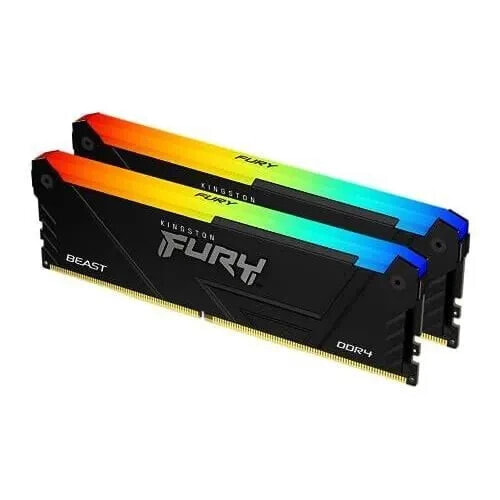 RAM-Speicher - KINGSTON - FURY Beast - RGB - 16 GB (2 x 8 GB) - DDR4 - 3200 MHz CL16 - (KF432C16BB2AK2/16)