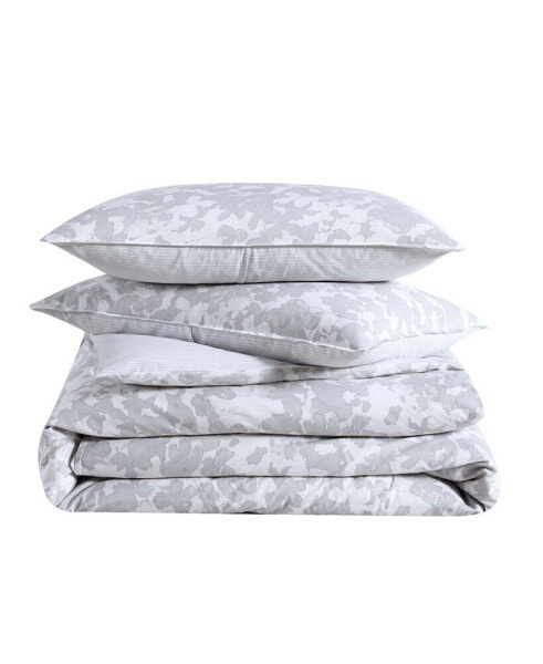 Merrion Cotton 3 Pc Duvet Cover Set, Full/Queen