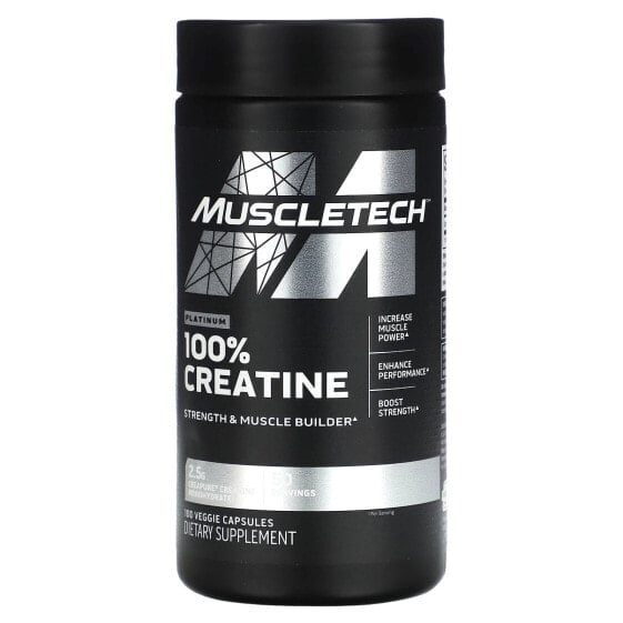 Platinum 100% Creatine, 100 Veggie Capsules