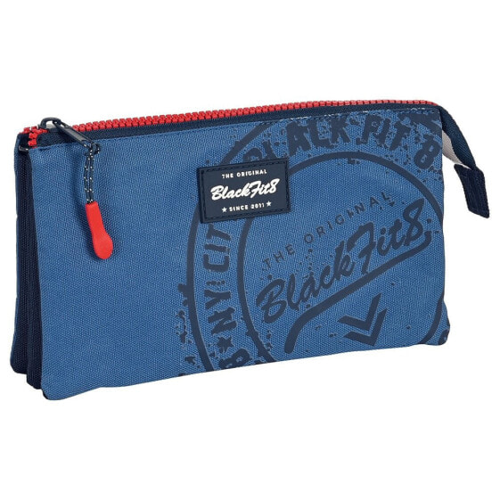 SAFTA Blackfit8 Stamp Triple Pencil Case