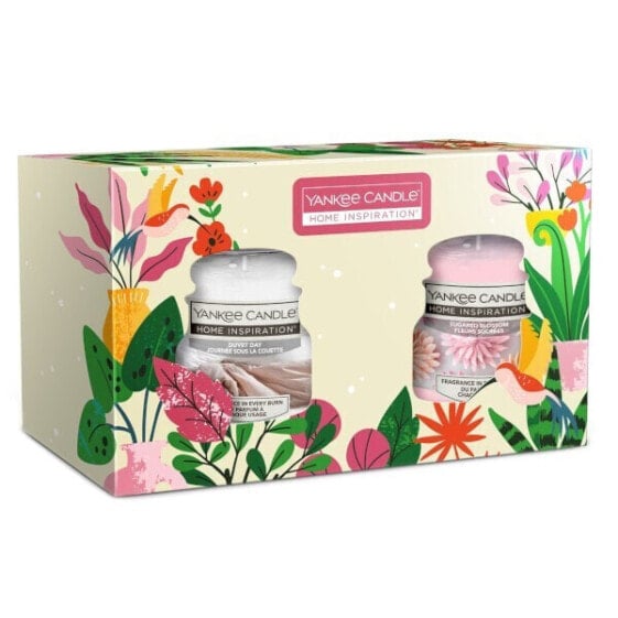 Sugared Blossom & Duvet Day candle gift set 2 x 104 g