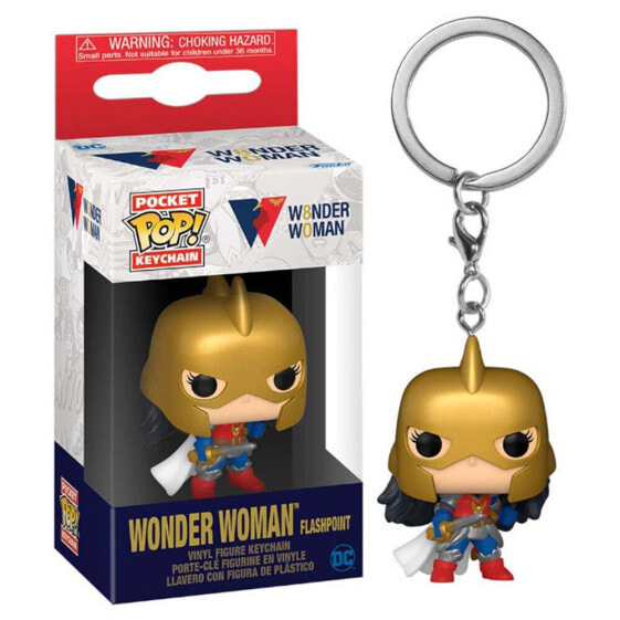 FUNKO Pocket POP DC Comics 80Th Wonder Woman Flashpoint Key Chain
