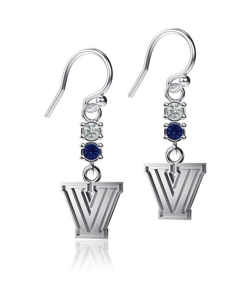 Women's Villanova Wildcats Dangle Crystal Earrings