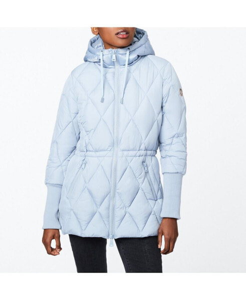 Women's Knit Combo Anorak Puffer Jacket