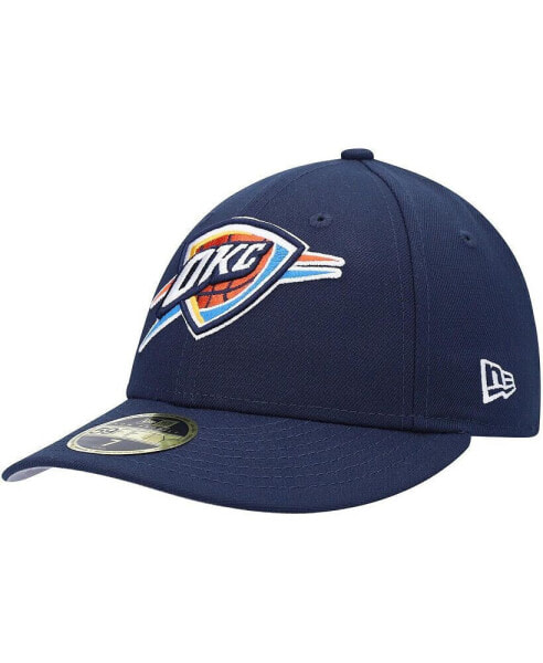 Men's Navy Oklahoma City Thunder Team Low Profile 59FIFTY Fitted Hat