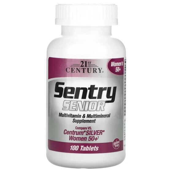 Витамины и минералы для женщин 50+ 21st Century Sentry Senior, 100 таблеток
