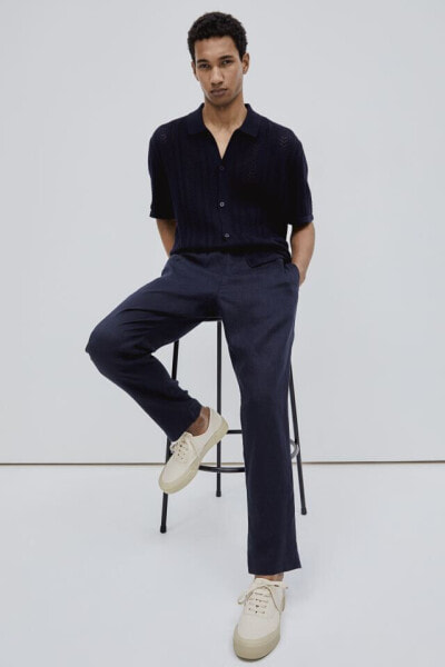 Regular Fit Linen Pants