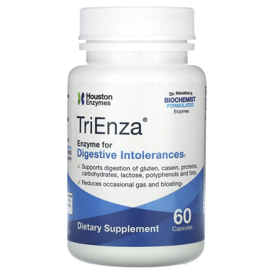 БАД для пищеварения Houston Enzymes TriEnza, 60 капсул