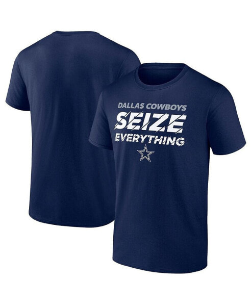 Men's Navy Dallas Cowboys Seize Everything T-shirt