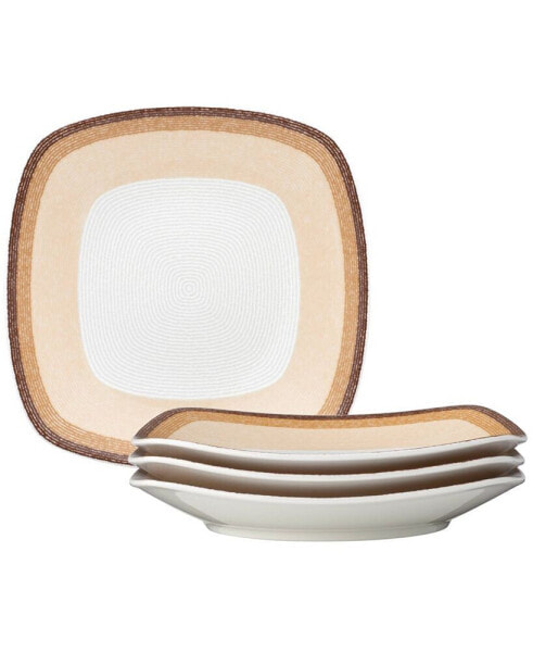 Colorscapes Layers Square Salad Plate Set/4, 8.25"