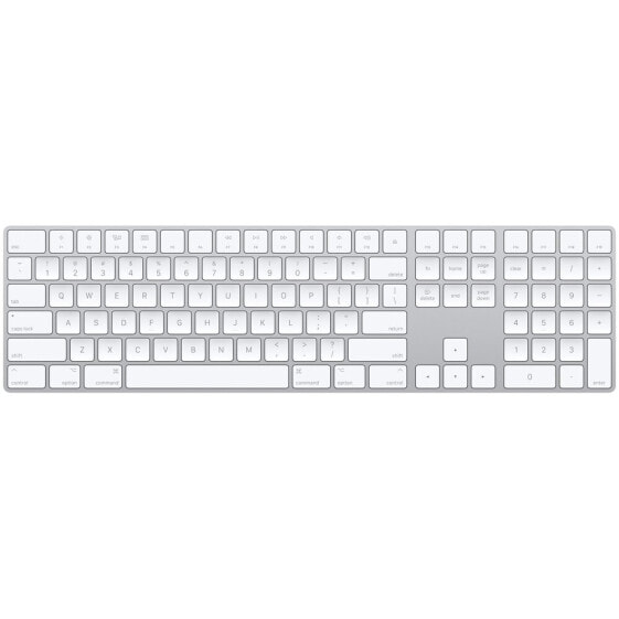 Apple Magic Keyboard mit Ziffernblock"Silber/Weiß US Englisch Kabellos