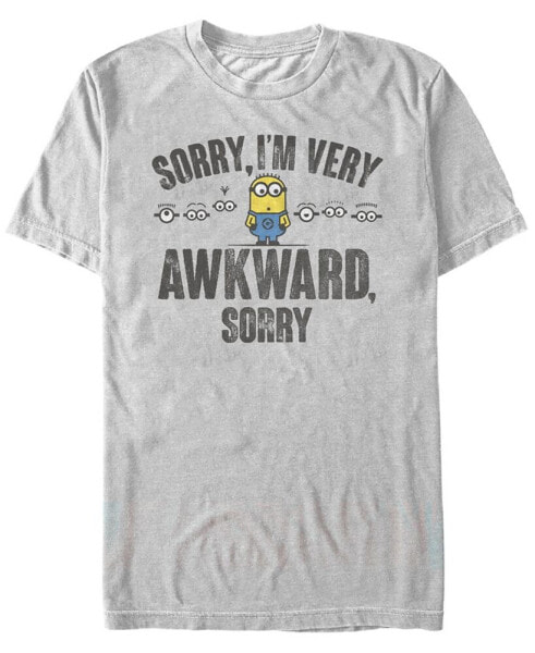 Minions Men's Sorry I'm Awkward Short Sleeve T-Shirt