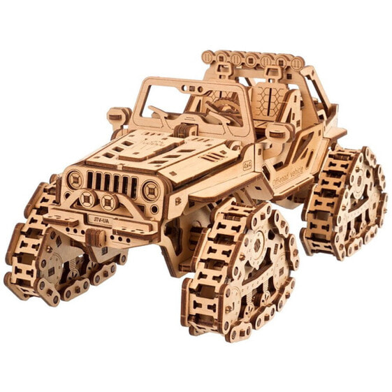 UGEARS Tracked Off-Road Vehicle Wooden Mechanical Model