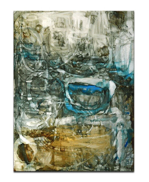 'Ravine Falls II' Abstract Canvas Wall Art, 30x20"
