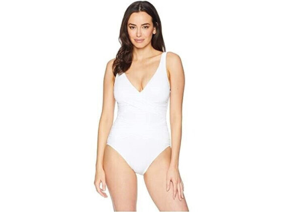 Tommy Bahama 269022 Women's Pearl Wrap Front One Piece Swimsuit Size 6