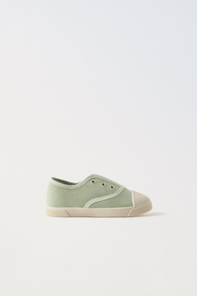 Stretch cotton sneakers