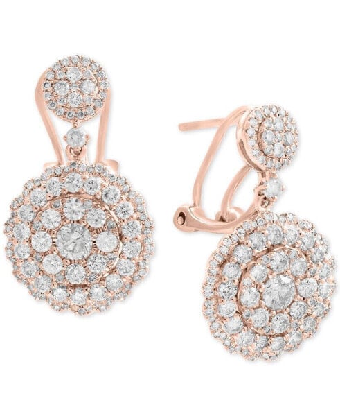 Rock Candy by EFFY® Diamond Cluster Drop Earrings (2-1/10 ct. t.w.) in 14k Yellow Gold (Also available in rose gold)