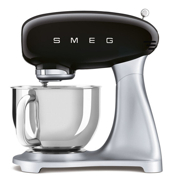 SMEG Stand mixer SMF02BLEU (Black) - Stand mixer - Black - Silver - Knead - Mixing - 1 m - 4.8 L - Lever
