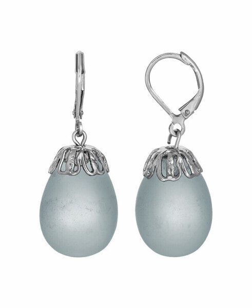 Серьги H2O Frosted Glass Egg