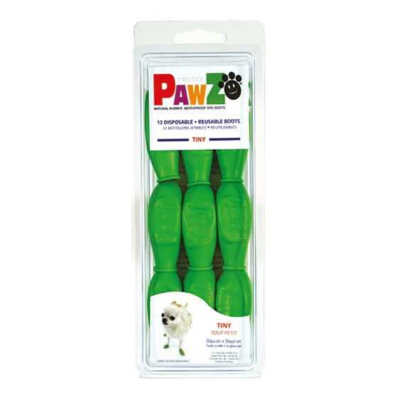 Обувь для собак PAWZ Туфли 12 штук Зеленый
