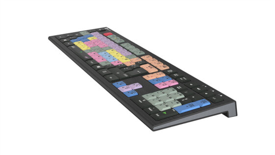 Logickeyboard LKB-EDIUS-A2PC-FR - Full-size (100%) - USB - Scissor key switch - AZERTY - Black