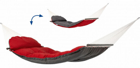 Amazonas AZ-1960015 - Hanging hammock - 200 kg - 2 person(s) - Polyester - Polypropylene (PP) - Grey - Red - 3650 mm