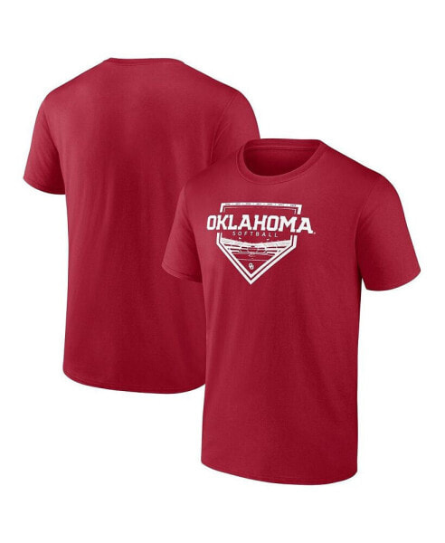 Men's Crimson Oklahoma Sooners 2024 Softball Fan T-shirt