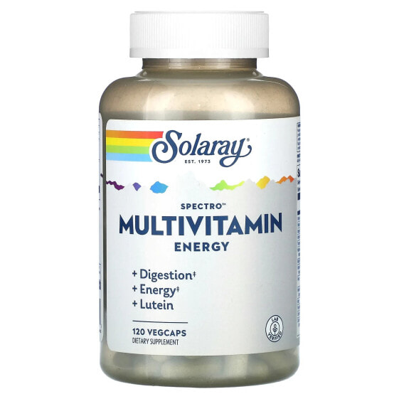 Витаминно-минеральный комплекс SOLARAY Spectro, мультивитамин, 120 вегетарианских капсул