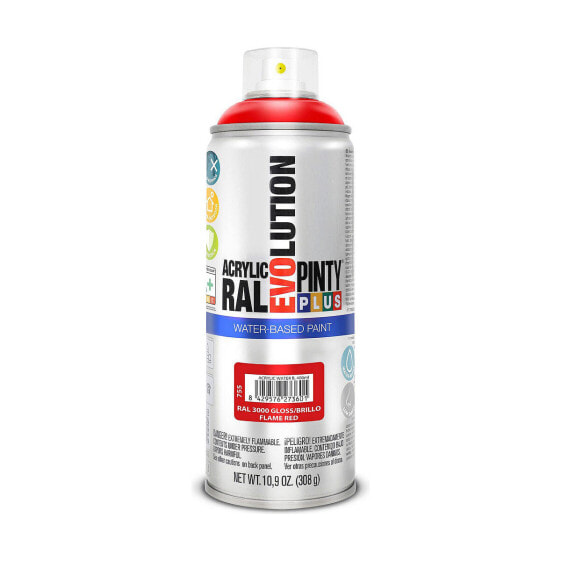 Spray paint Pintyplus Evolution RAL 3000 Water based Flame Red 400 ml