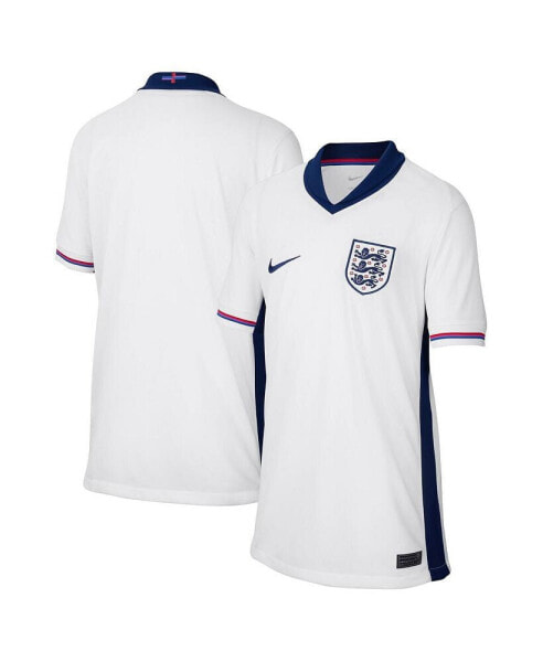 Big Boys and Girls White England National Team 2024 Home Replica Blank Jersey