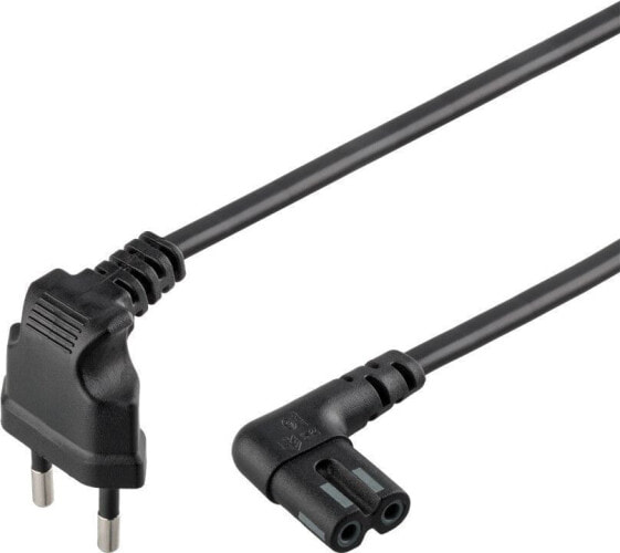 Goobay GB 73019 - Netzkabel Eurostecker gew 2 m schw C7 gew - Cable - Current/Power Supply