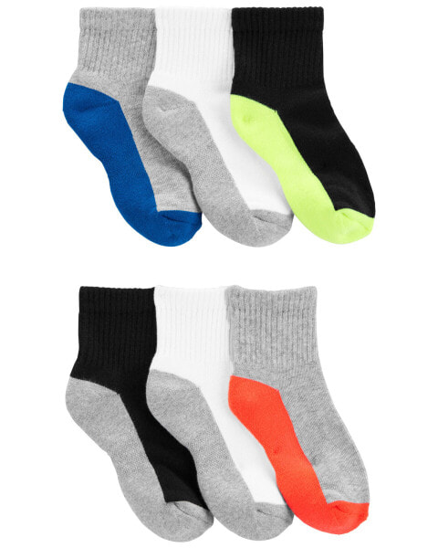 Kid 6-Pack Active Socks 4-7