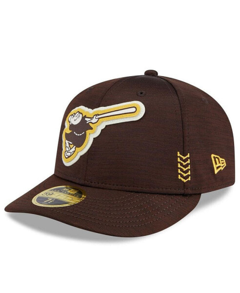 Men's Brown San Diego Padres 2024 Clubhouse Low Profile 59FIFTY Fitted Hat