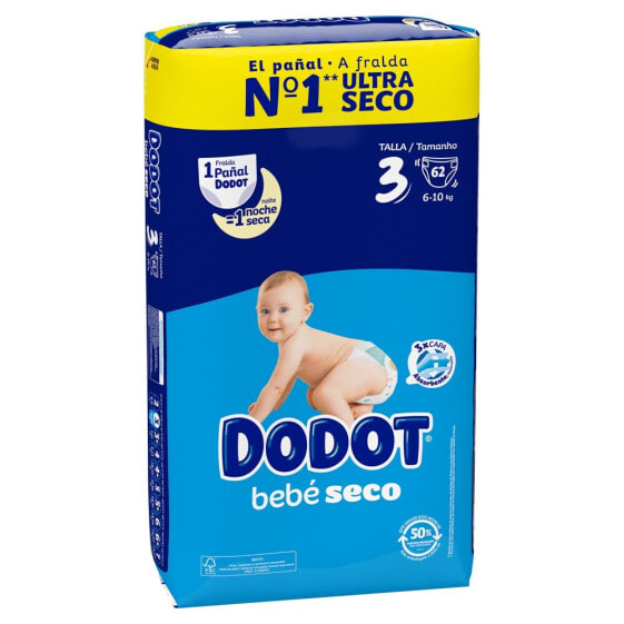 DODOT Stages Size 3 62 Units Diapers